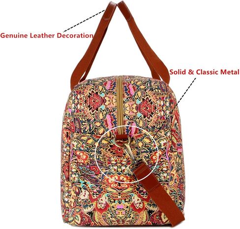 BAOSHA HB-32 حقيبة سفر من القماش الخشن لعطلة نهاية الأسبوع وحقيبة حمل كبيرة الحجم للنساء والسيدات (لون مع حجرة للأحذية) in Kuwait