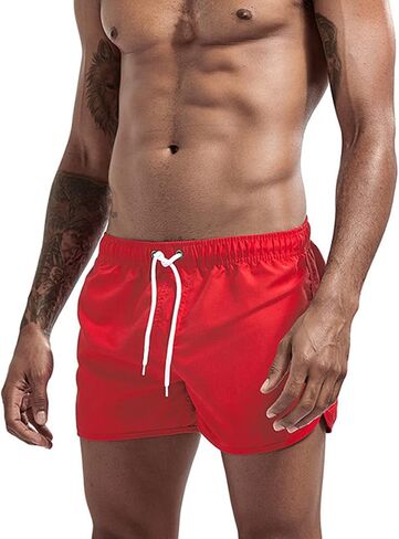 sandbank Men's 4" Running Shorts Lightweight Quick Dry Workout Shorts Athletic Gym Jogger Sweat Shorts with Pockets in Saudi Arabia