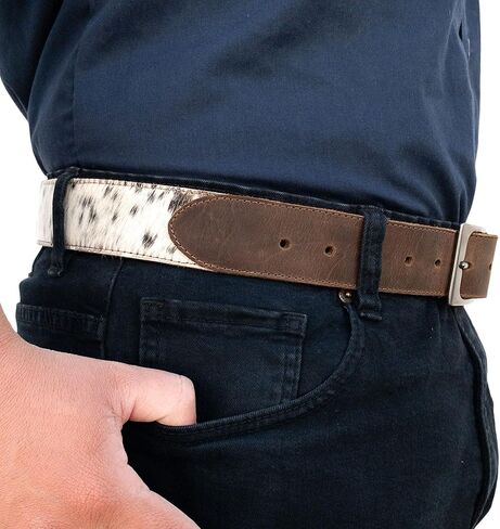 Western Leather Works, Cowboy Men's Belt Handmade from Full Grain Leather in Kuwait