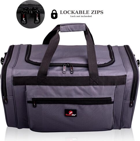 Roamlite 21 inch Travel Duffel Holdall - Weekend or Overnight Size Bag - Polyester 21" 55cm x31x31 50 Litre Light-Weight 0.8kg - Gray RL57GY in Kuwait