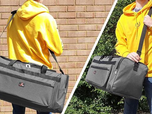 Roamlite 21 inch Travel Duffel Holdall - Weekend or Overnight Size Bag - Polyester 21" 55cm x31x31 50 Litre Light-Weight 0.8kg - Gray RL57GY in Kuwait