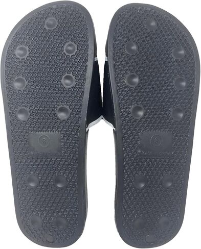 LRG Men's Logo Slides Sandal Shoes, Black/Cursive, 12 in Saudi Arabia