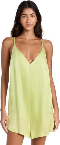 Lunya Women's Washable Silk Romper in Saudi Arabia