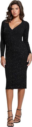 GUESS Women's Long Sleeve Celia Micro Sequin Sweater Dress in Saudi Arabia