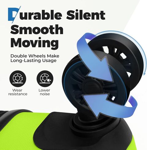 Krute Suitcase with Wheels, 28-Inch Hardside Luggage PC+ABS Checked Luggage with TSA Lock Lightweight AppleGreen in Kuwait