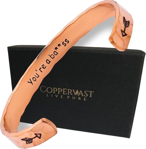 أساور نحاسية للنساء، هدايا شخصية لها، الأم، أفضل صديق، أساور صداقة ملهمة للفتيات المراهقات، منقوشة، هدية عيد ميلاد in Kuwait