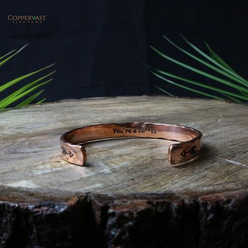 أساور نحاسية للنساء، هدايا شخصية لها، الأم، أفضل صديق، أساور صداقة ملهمة للفتيات المراهقات، منقوشة، هدية عيد ميلاد in Kuwait