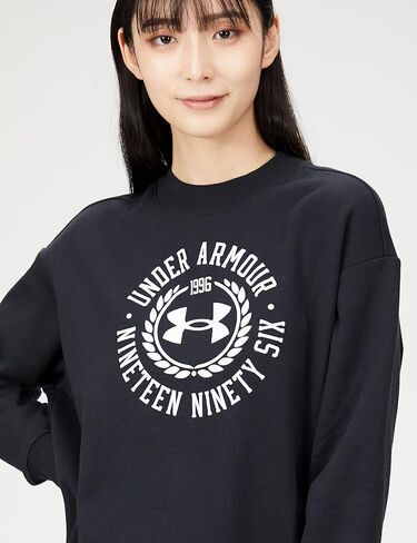 Under Armour - Womens Rival Crest GRP Crew Fleece Top in Saudi Arabia