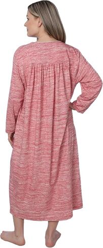 قميص نوم نسائي طويل من الجيرسيه بأكمام طويلة، فستان فضفاض أنيق in Kuwait