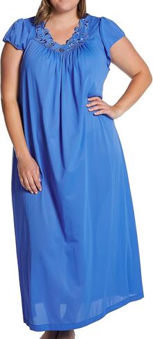 Shadowline Women's Rosebud Cap Sleeve Long Nightgown in Kuwait