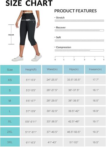 BALEAF Women's Capri Yoga Pants Loose Drawstring Workout Sweatpants High Waist Lounge Pants with Pockets UPF50+ Causal Summer in Saudi Arabia