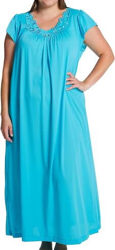 Shadowline Women's Rosebud Cap Sleeve Long Nightgown in Saudi Arabia