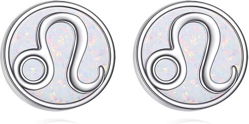 Constellation Earrings for Women 925 Sterling Silver Zodiac Sign Stud Earrings White Opal Constellation Jewelry in Saudi Arabia