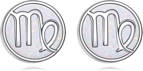 Constellation Earrings for Women 925 Sterling Silver Zodiac Sign Stud Earrings White Opal Constellation Jewelry in Saudi Arabia