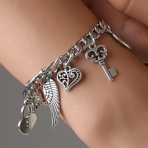 Charm Bracelets for Women S925 Sterling Silver Bracelets for Women Lady's Pendent Charm Wrist Chain Bracelet Bangle in Kuwait