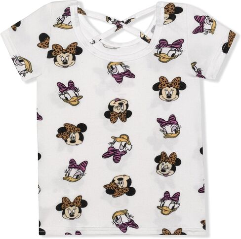 Disney Girl's 2 Pack Minnie Mouse Short Sleeves Tee Shirt Set in Saudi Arabia