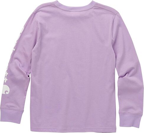 تي شيرت Carhartt للفتيات بأكمام طويلة وجيب بشعار Little - Lupine - 6 in Saudi Arabia
