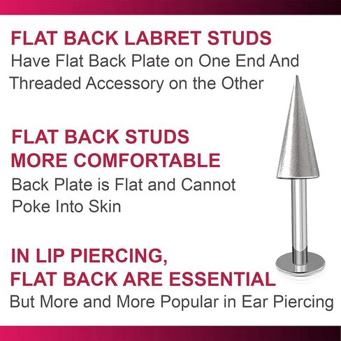 bodyjewellery 16g Cartilage Earring Labret Stud Lip ring Tragus Helix Medusa Implant Grade Stainless Steel Piecing Jewelry - More Options in Saudi Arabia