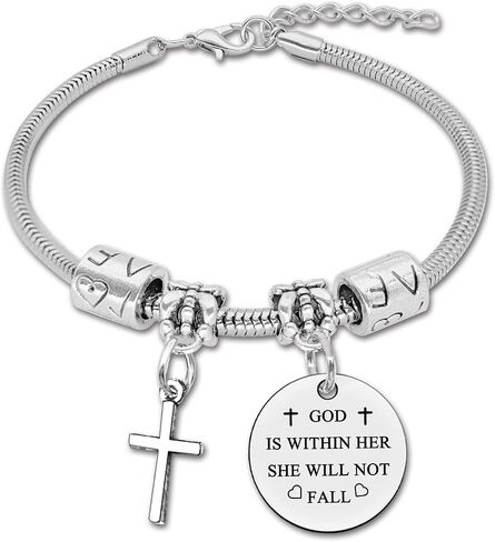 DlaeKua Christian Gifts Inspirational Bible Verse Bracelet Religious Gifts for Women in Saudi Arabia
