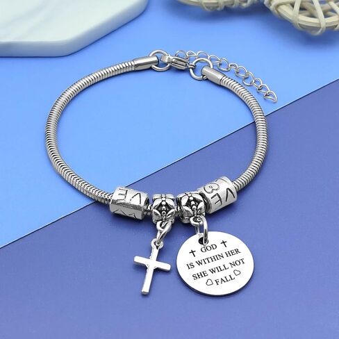 DlaeKua Christian Gifts Inspirational Bible Verse Bracelet Religious Gifts for Women in Saudi Arabia