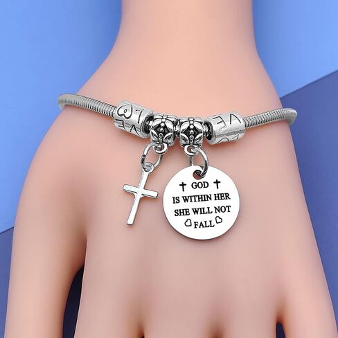 DlaeKua Christian Gifts Inspirational Bible Verse Bracelet Religious Gifts for Women in Saudi Arabia