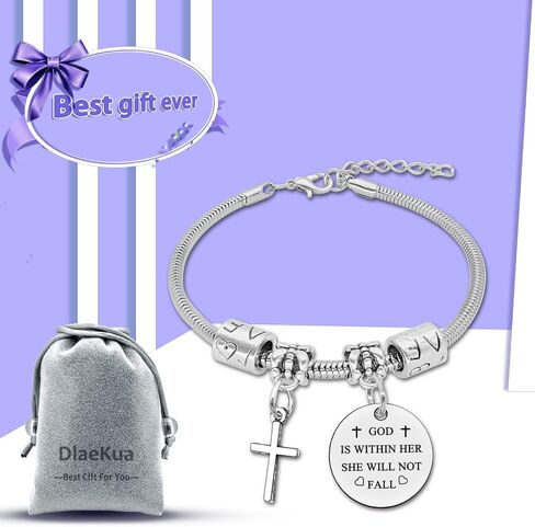 DlaeKua Christian Gifts Inspirational Bible Verse Bracelet Religious Gifts for Women in Saudi Arabia