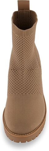 CUSHIONAIRE Women's Iggy stretch knit wedge boots +Memory Foam, Wide Widths Available in Saudi Arabia