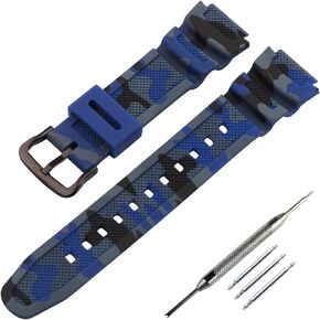 سوار ساعة Topuly للرجال من الراتنج متوافق مع Casio SGW-500H 400h 300h AE1200 1000w AEQ-110W F-108WH W-735 إكسسوارات سلسلة ساعات رياضية خارجية مقاومة للماء للنساء in Kuwait