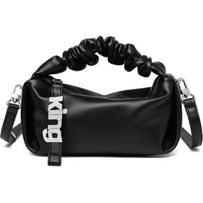 KingTo Small Shoulder Handbag for Women, Soft Designer Cloud Pouch Bag Lightweight Crossbody Clutch Purse