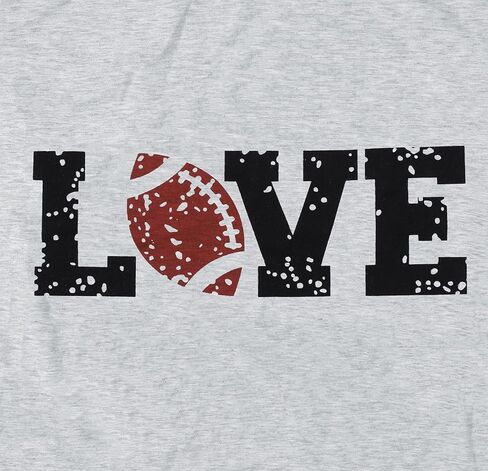 قمصان كرة القدم Love Football جرافيك للسيدات 3/4 كم راجلان تي شيرت علوي لمحبي كرة القدم in Kuwait