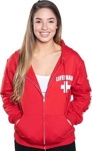 LIFEGUARD Zipper Hoodie - Sweatshirt Apparel Ideal for Men, Teens, Girls. in Saudi Arabia