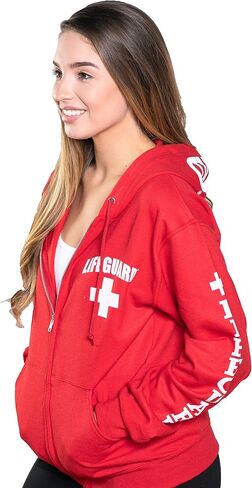 LIFEGUARD Zipper Hoodie - Sweatshirt Apparel Ideal for Men, Teens, Girls. in Saudi Arabia