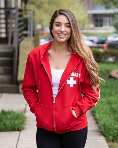 LIFEGUARD Zipper Hoodie - Sweatshirt Apparel Ideal for Men, Teens, Girls. in Saudi Arabia