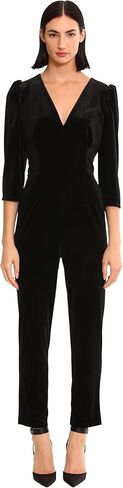 Donna Morgan womens Deep V-neck Jumpsuit Event Occasion Party Date Night Out Guest of in Kuwait