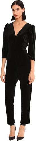 Donna Morgan womens Deep V-neck Jumpsuit Event Occasion Party Date Night Out Guest of in Kuwait