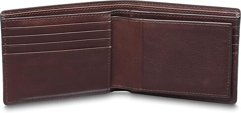 Bosca Navayo Slim 10 Pocket Wallet w/Removeable Flip I.D Passcase Light Brown in Kuwait