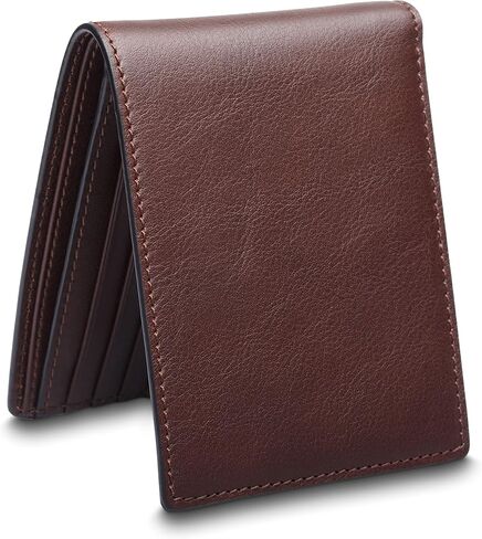 Bosca Navayo Slim 10 Pocket Wallet w/Removeable Flip I.D Passcase Light Brown in Kuwait