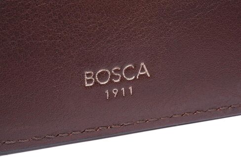 Bosca Navayo Slim 10 Pocket Wallet w/Removeable Flip I.D Passcase Light Brown in Kuwait