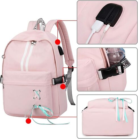 El-fmly Casual School Bookbag Travel Backpack for Teen Girls in Saudi Arabia