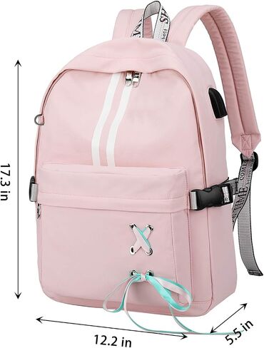 El-fmly Casual School Bookbag Travel Backpack for Teen Girls in Saudi Arabia