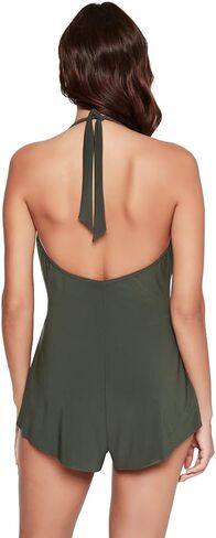 MagicSuit Women's Swimwear Solid Theresa Romper Halter Tie Soft Cup One Piece Swimsuit in Saudi Arabia