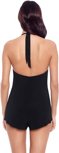MagicSuit Women's Swimwear Solid Theresa Romper Halter Tie Soft Cup One Piece Swimsuit in Saudi Arabia