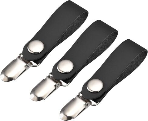 uxcell Hat Clips for Travel, PU Leather Hat Clips for Women Bag Luggage Outdoor Travel Hat Companion in Kuwait