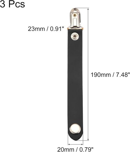 uxcell Hat Clips for Travel, PU Leather Hat Clips for Women Bag Luggage Outdoor Travel Hat Companion in Kuwait