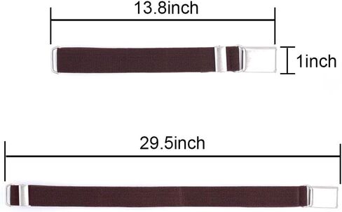 Smilerain 4 Pieces Kids Elastic Belts, Kid Adjustable Buckle Stretch Belt for Children, 4 Colors, Multicolor, L in Kuwait