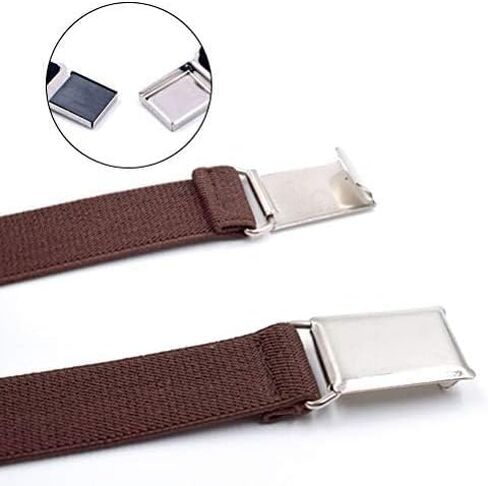 Smilerain 4 Pieces Kids Elastic Belts, Kid Adjustable Buckle Stretch Belt for Children, 4 Colors, Multicolor, L in Kuwait