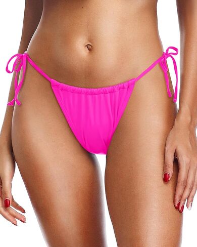Holipick Women Side Tie Swim Bottom Full Coverage Bikini Bottom Sexy String Swimsuit Bathing Suit Bottom in Kuwait