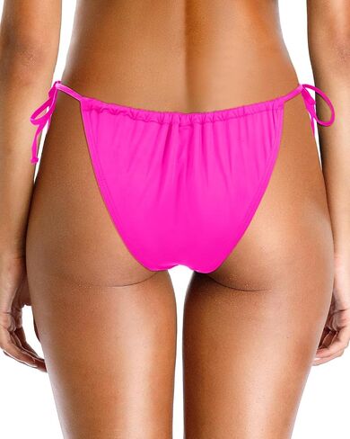 Holipick Women Side Tie Swim Bottom Full Coverage Bikini Bottom Sexy String Swimsuit Bathing Suit Bottom in Kuwait