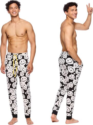 JOE BOXER Mens Pajama Pants - Jersey Knit Jogger Pajama Pants for Men - Mens Lounge Pants with Pockets in Saudi Arabia