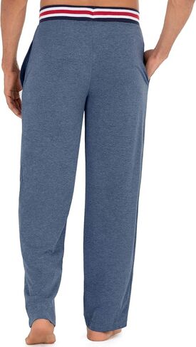 IZOD Men's Poly Sueded Jersey Knit Pant with Striped Waistband in Saudi Arabia